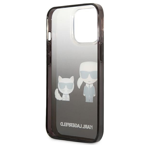 Karl Lagerfeld gradientinis dėklas iPhone 13/13 Pro – juodas
