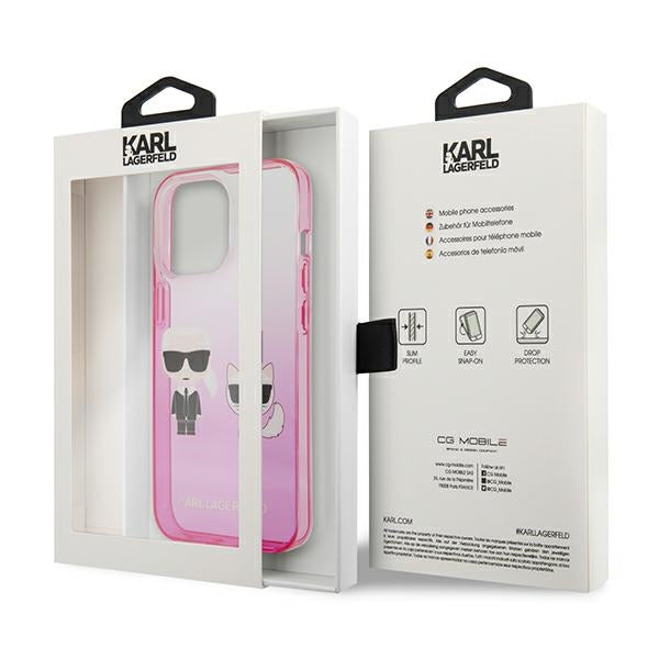Karl Lagerfeld dėklas iPhone 13/13 Pro – rožinis