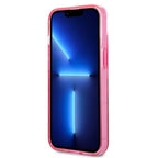 Karl Lagerfeld Gradient Ikonik Karl&Choupette dėklas iPhone 13 mini - rožinis