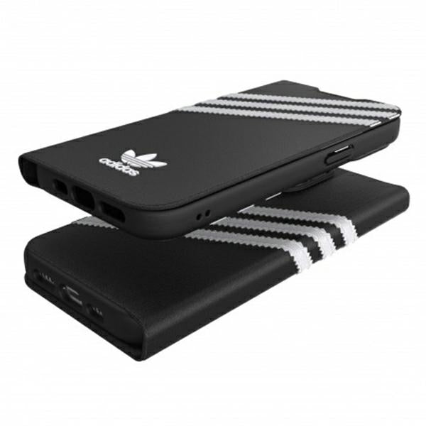 Adidas OR Book dėklas iPhone 13/13 Pro – juodas/baltas