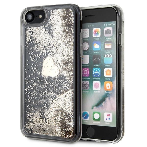 Guess GUOHCI8GLHFLGO iPhone 7/8/SE 2020 /SE 2022 gold/gold hard case Glitter Charms -- iPhone 7
