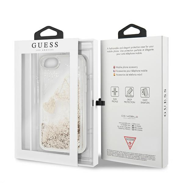 Guess GUOHCI8GLHFLGO iPhone 7/8/SE 2020 /SE 2022 gold/gold hard case Glitter Charms -- iPhone 7
