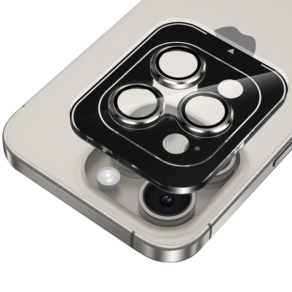 Kameros apsauginis stiklas Hofi Camring Pro+ iPhone 13 Mini / 13, juodas -- iPhone 13 mini, iPhone 13