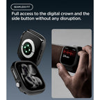 Dėklas Spigen Thin Fit Apple Watch 12 (46 mm), juodas -- Apple Watch 12 (46 mm)