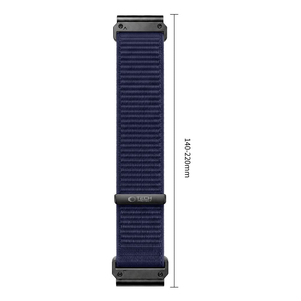Dirželis Tech-Protect NylonLoop Garmin Fenix 5X / 5X Plus / 6X / 6X Pro / 7X / 8 / 8 Pro / 9 / 9 Pro (51 mm), tamsiai...