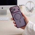 Dėklas Tech-Protect MagPrime MagSafe CC iPhone 17 Pro Max / 18 Pro Max, matinis tamsiai vyšninis -- iPhone 17 Pro Max,...