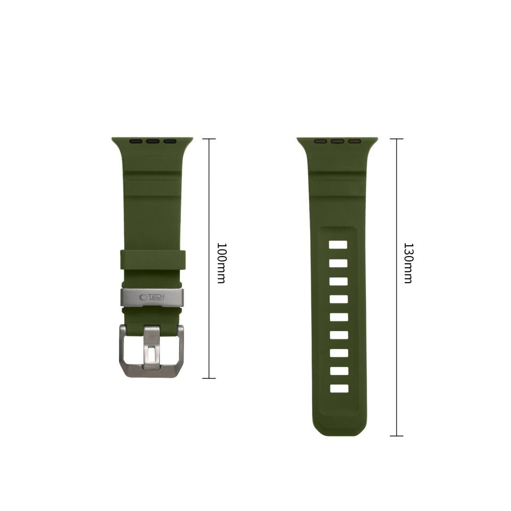 Dirželis Tech-Protect Motion Apple Watch 8 / 9 / 10 / 11 / 12 / SE / Ultra (44 / 45 / 46 / 49 mm), taktinis žalias --...