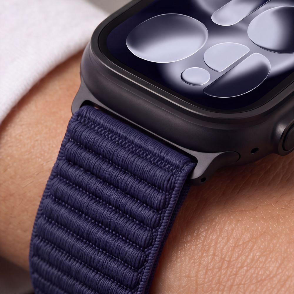 Dirželis Tech-Protect NylonLoop Apple Watch 8 / 9 / 10 / 11 / 12 / SE / Ultra (44 / 45 / 46 / 49 mm), tamsiai mėlynas --...