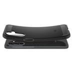 Dėklas Spigen Rugged Armor Samsung Galaxy A17 4G / 5G, matinis juodas -- Galaxy A17 4G, Galaxy A17 5G