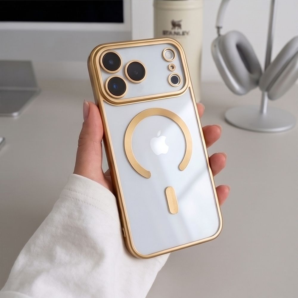 Dėklas Tech-Protect MagFlex MagSafe iPhone 17 Pro Max / 18 Pro Max, blizgus auksinis -- iPhone 17 Pro Max, iPhone 18 Pro Max