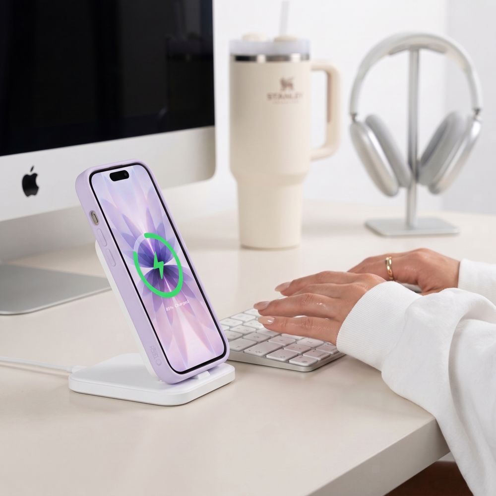 Dėklas Tech-Protect BasicMag MagSafe iPhone 17, matinis levandinis -- iPhone 17