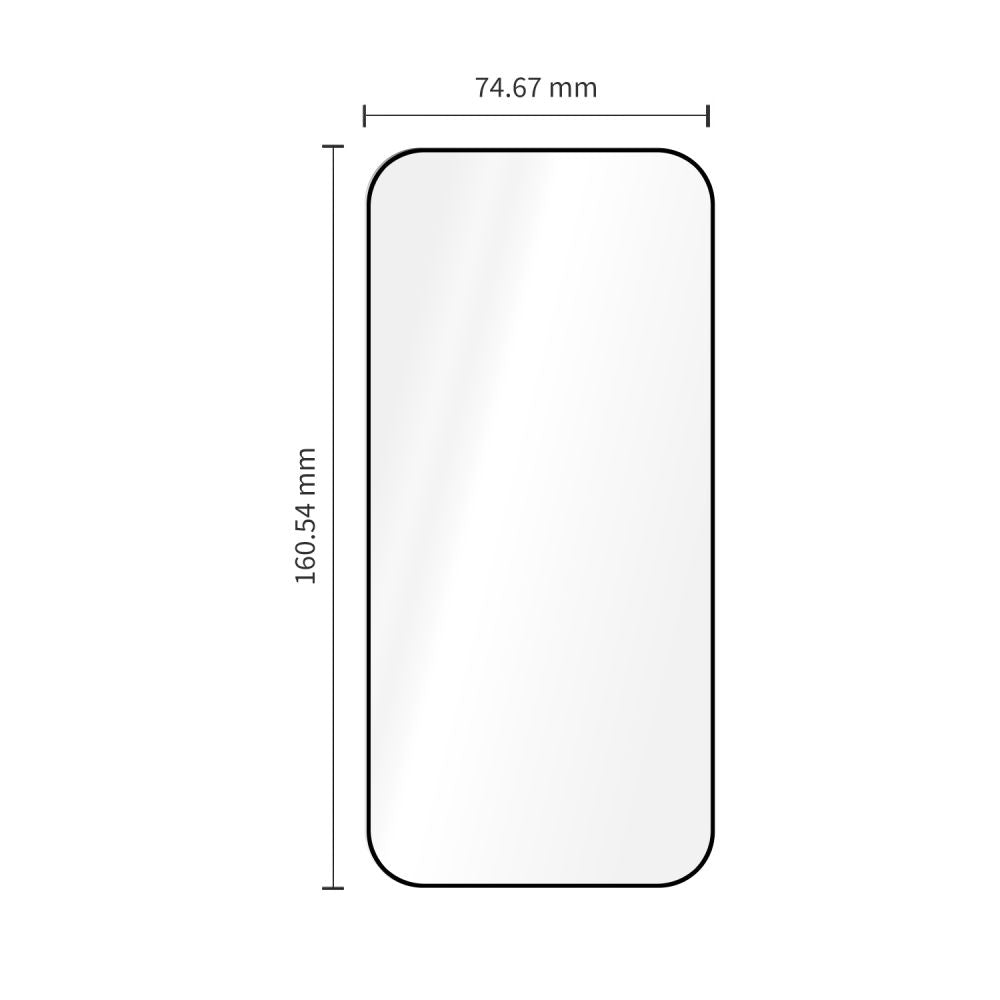 Apsauginis stiklas Tech-Protect Quick Set+ iPhone 17 Pro Max / 18 Pro Max, 2 vnt., juodas -- iPhone 17 Pro Max, iPhone 18...