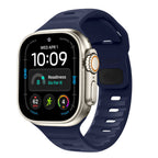 Dirželis Tech-Protect Silicone Line Apple Watch 8 / 9 / 10 / 11 / 12 / SE / Ultra (44 / 45 / 46 / 49 mm), atlanto mėlynas...
