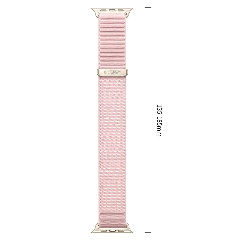 Dirželis Tech-Protect NylonLoop Apple Watch 8 / 9 / 10 / 11 / 12 / SE / Ultra (44 / 45 / 46 / 49 mm), rožinis -- Apple...