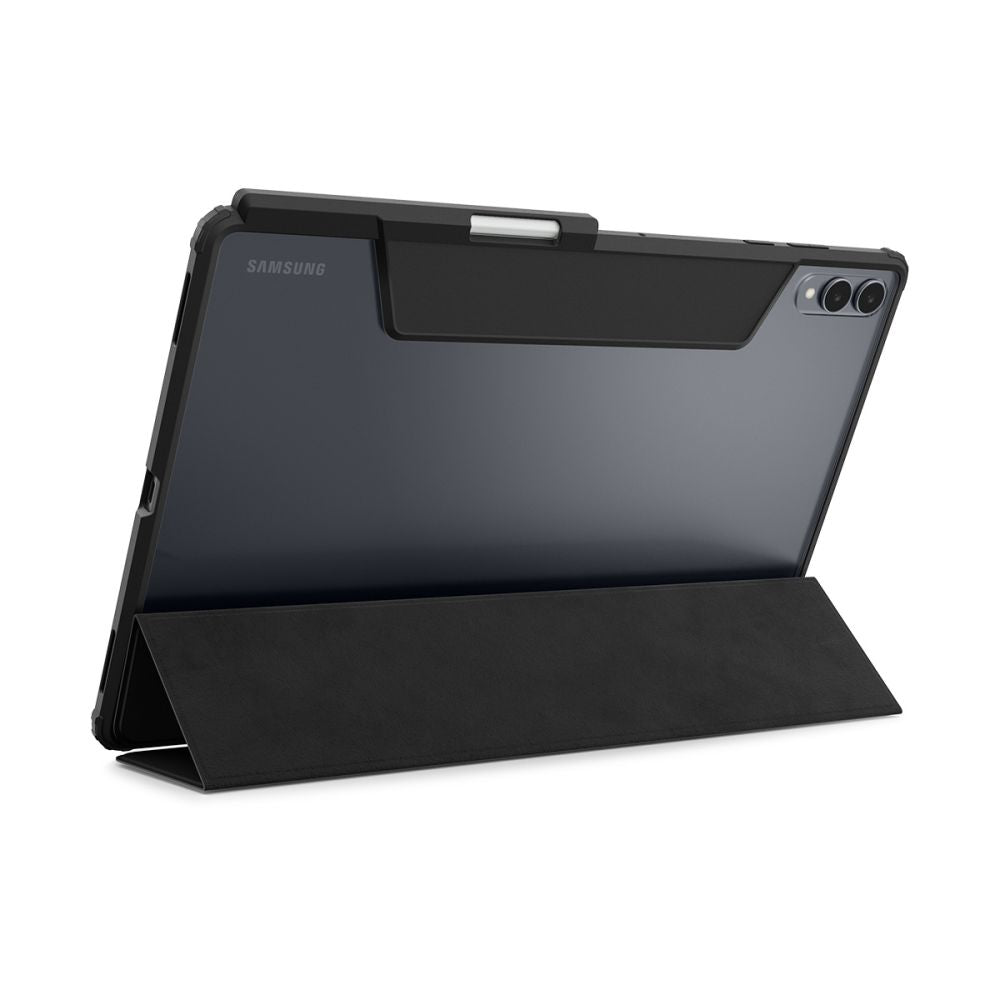 Dėklas Spigen Airskin Pro Galaxy Tab S11 Ultra / S12 Ultra 14.6, juodas -- Galaxy Tab S11 Ultra, Galaxy Tab S12 Ultra