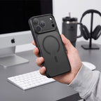 Dėklas Tech-Protect MagPrime MagSafe CC iPhone 17 Pro / 18 Pro, matinis juodas -- iPhone 17 Pro, iPhone 18 Pro