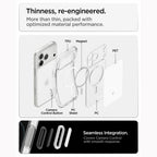 Dėklas Spigen Ultra Hybrid T MagSafe iPhone 17 Pro Max / 18 Pro Max, blizgus baltas -- iPhone 17 Pro Max, iPhone 18 Pro Max