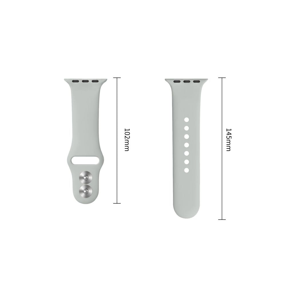 Dirželis Tech-Protect Silicone Apple Watch 8 / 9 / 10 / 11 / 12 / SE / Ultra (44 / 45 / 46 / 49 mm), mėnulio pilkas --...