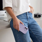 Dėklas Tech-Protect MagPeak MagSafe CC iPhone 17, matinis violetinis -- iPhone 17