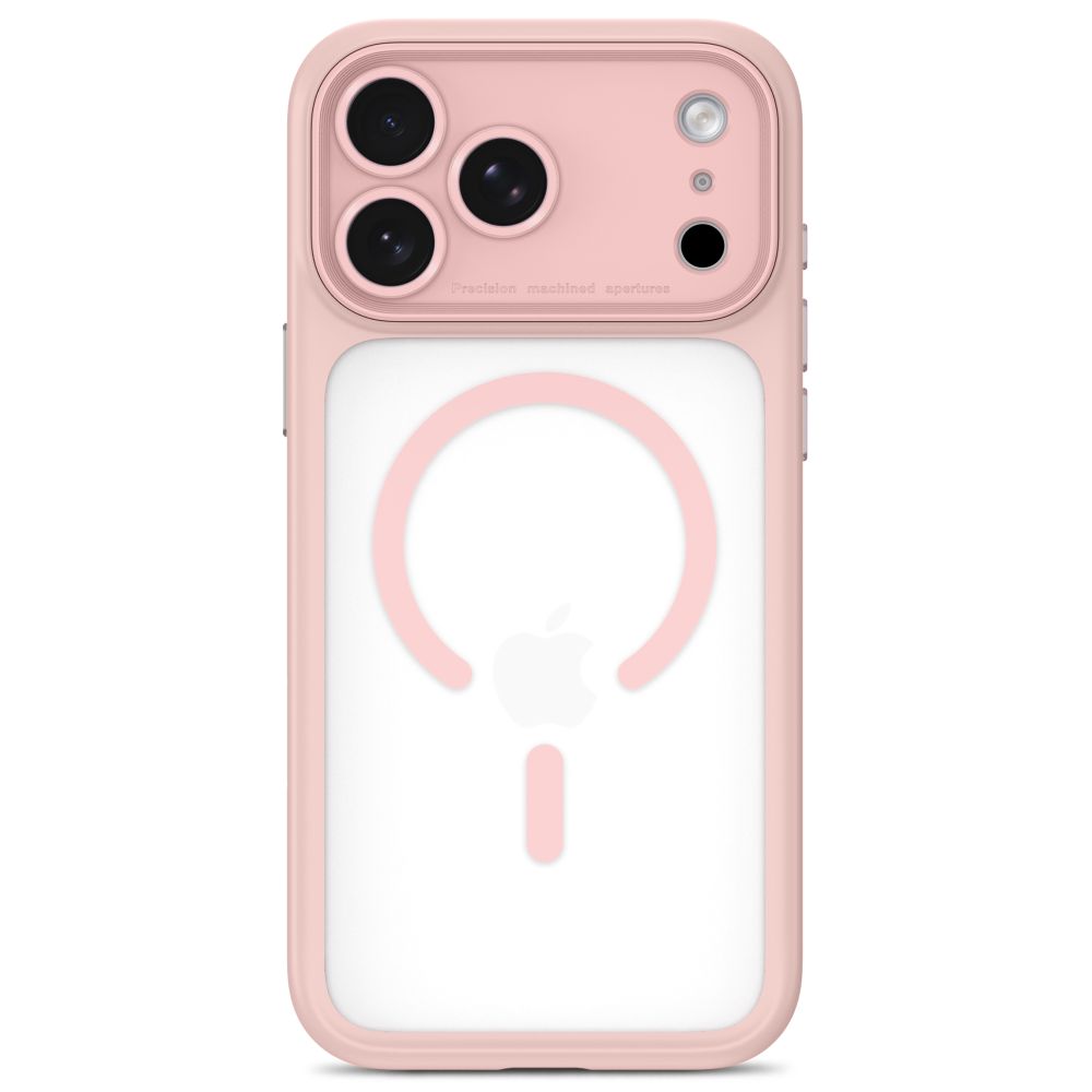 Dėklas Tech-Protect MagPeak MagSafe CC iPhone 17 Pro Max / 18 Pro Max, matinis rožinis -- iPhone 17 Pro Max, iPhone 18...