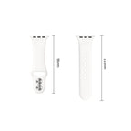 Dirželis Tech-Protect Silicone Apple Watch 8 / 9 / 10 / 11 / 12 / SE (40 / 41 / 42 mm), baltas -- Apple Watch 8 (41 mm),...