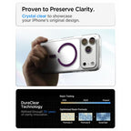 Dėklas Spigen Ultra Hybrid MagSafe iPhone 17 Pro Max / 18 Pro Max, skaidrus / bordo -- iPhone 17 Pro Max, iPhone 18 Pro Max