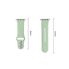 Dirželis Tech-Protect Silicone Apple Watch 8 / 9 / 10 / 11 / 12 / SE (40 / 41 / 42 mm), pistacinis -- Apple Watch 8 (41...