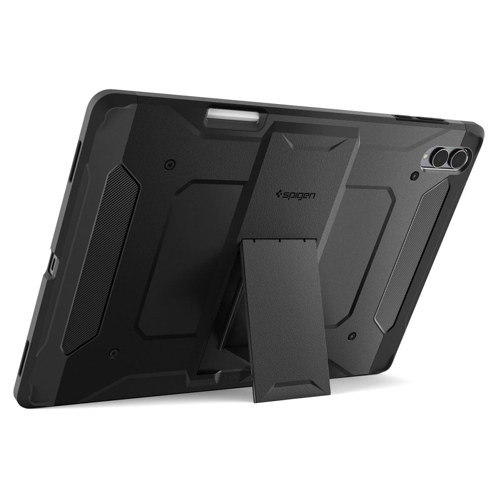 Dėklas Spigen Tough Armor Pro Galaxy Tab S11 Ultra / S12 Ultra 14.6, juodas -- Galaxy Tab S11 Ultra, Galaxy Tab S12 Ultra