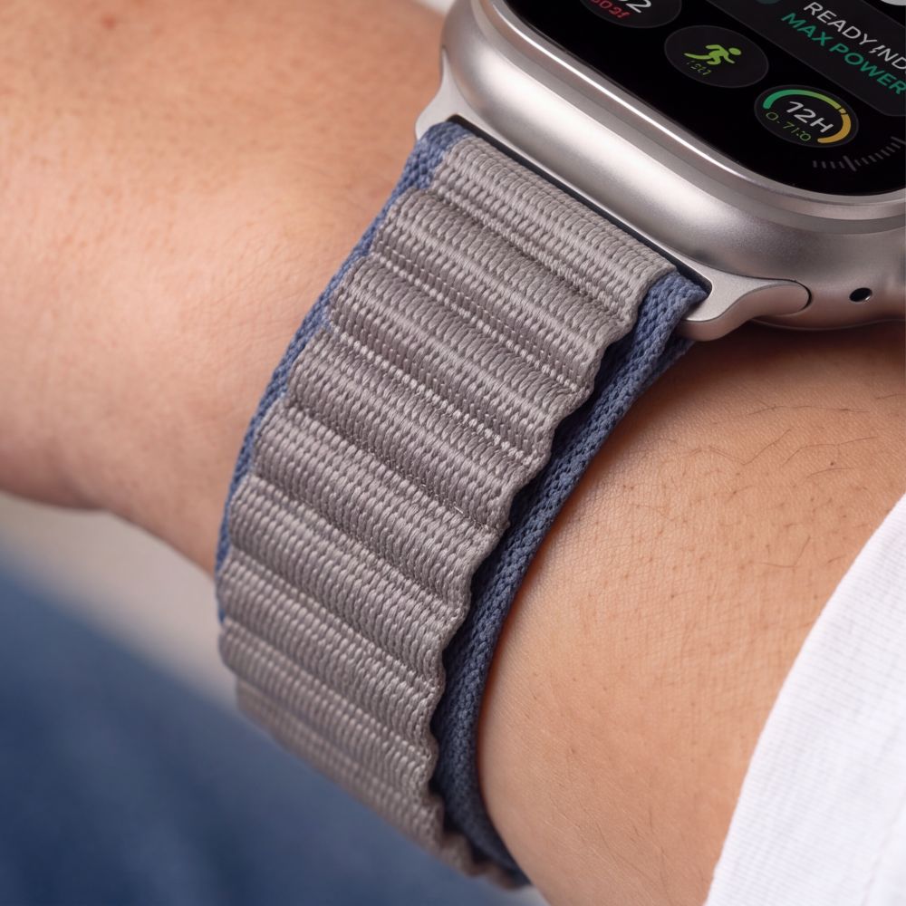 Dirželis Tech-Protect Nylon Pro Apple Watch 8 / 9 / 10 / 11 / 12 / SE / Ultra (44 / 45 / 46 / 49 mm), tamsiai mėlynas /...